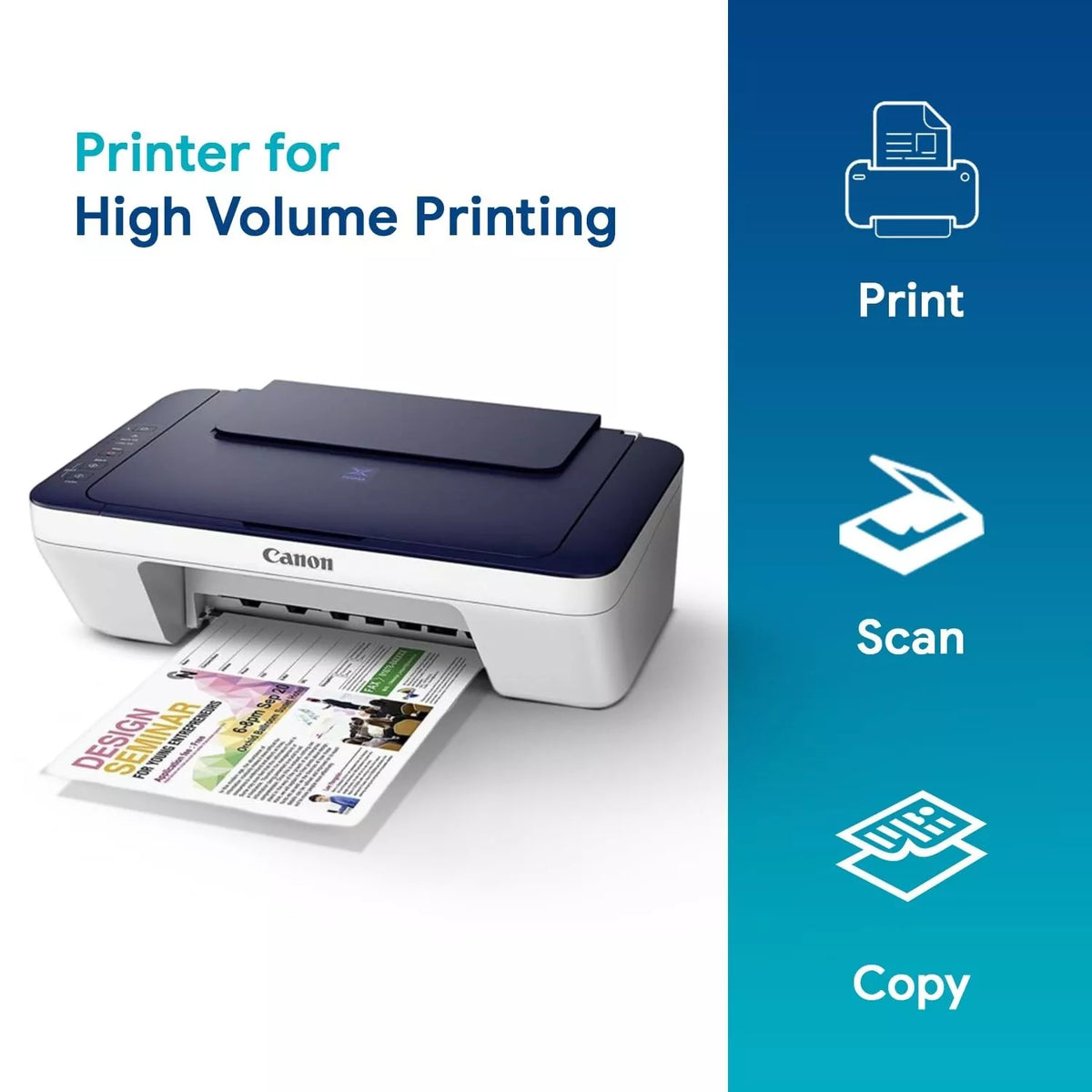 Canon Pixma MG2577s All-in-One Inkjet Colour Printer (Blue/White)