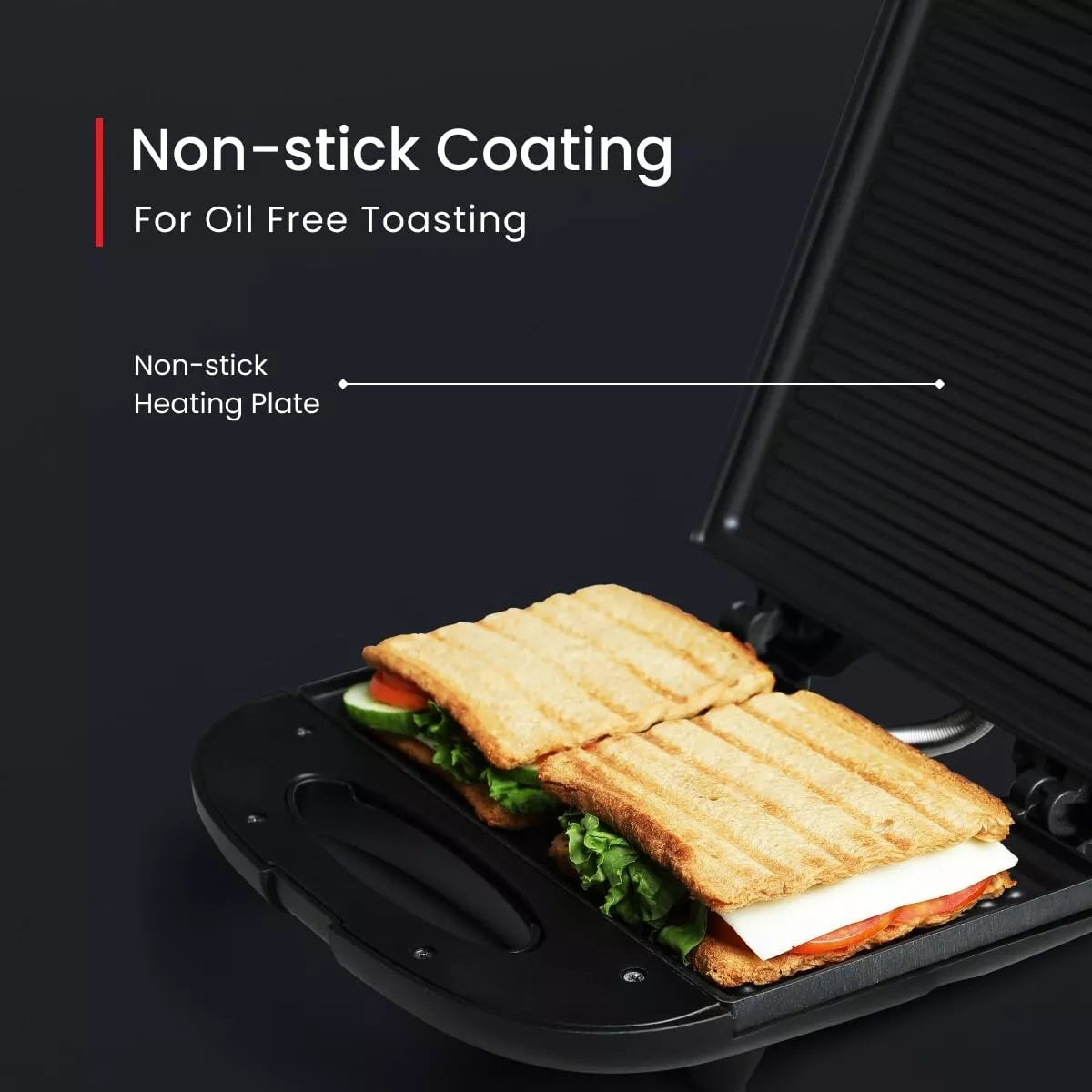 Prestige PGMFB 800 Watt Grill Sandwich Toaster with Fixed Grill Plates 230 Volt