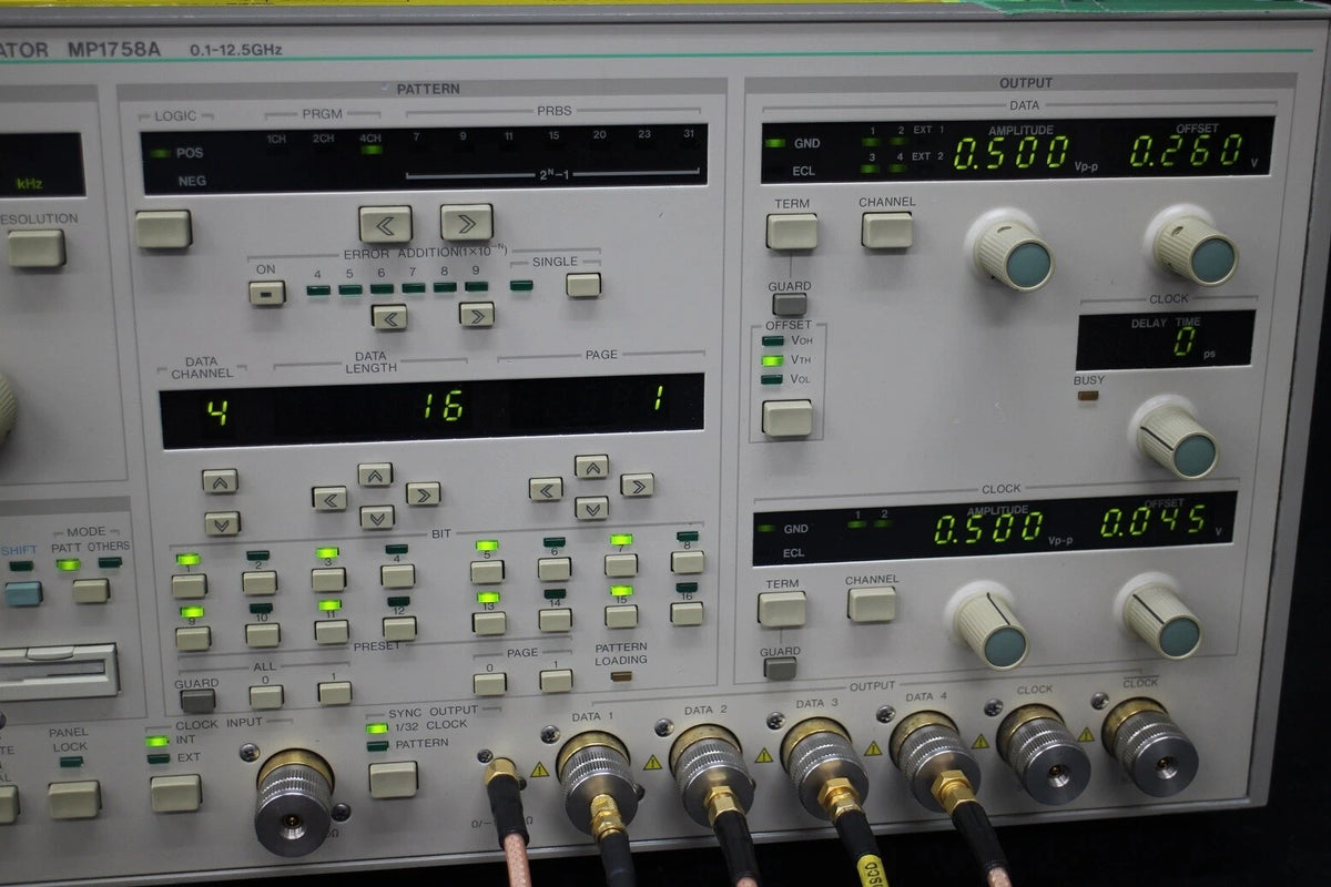 Anritsu MP1758A /01/02 12.5GHz 4ch Pulse Pattern Generator