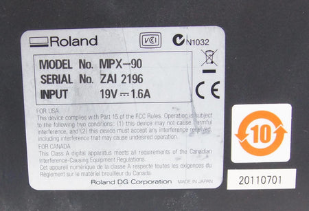 Roland MPX-90 Metaza Impact Printer Engraver