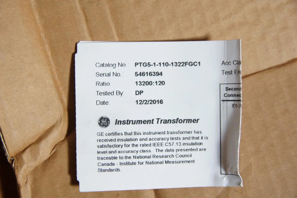 Lot of 3 GE Instrument Transformers 15.5 Kva PTG5-1-110-1322 FGC1 13200/120