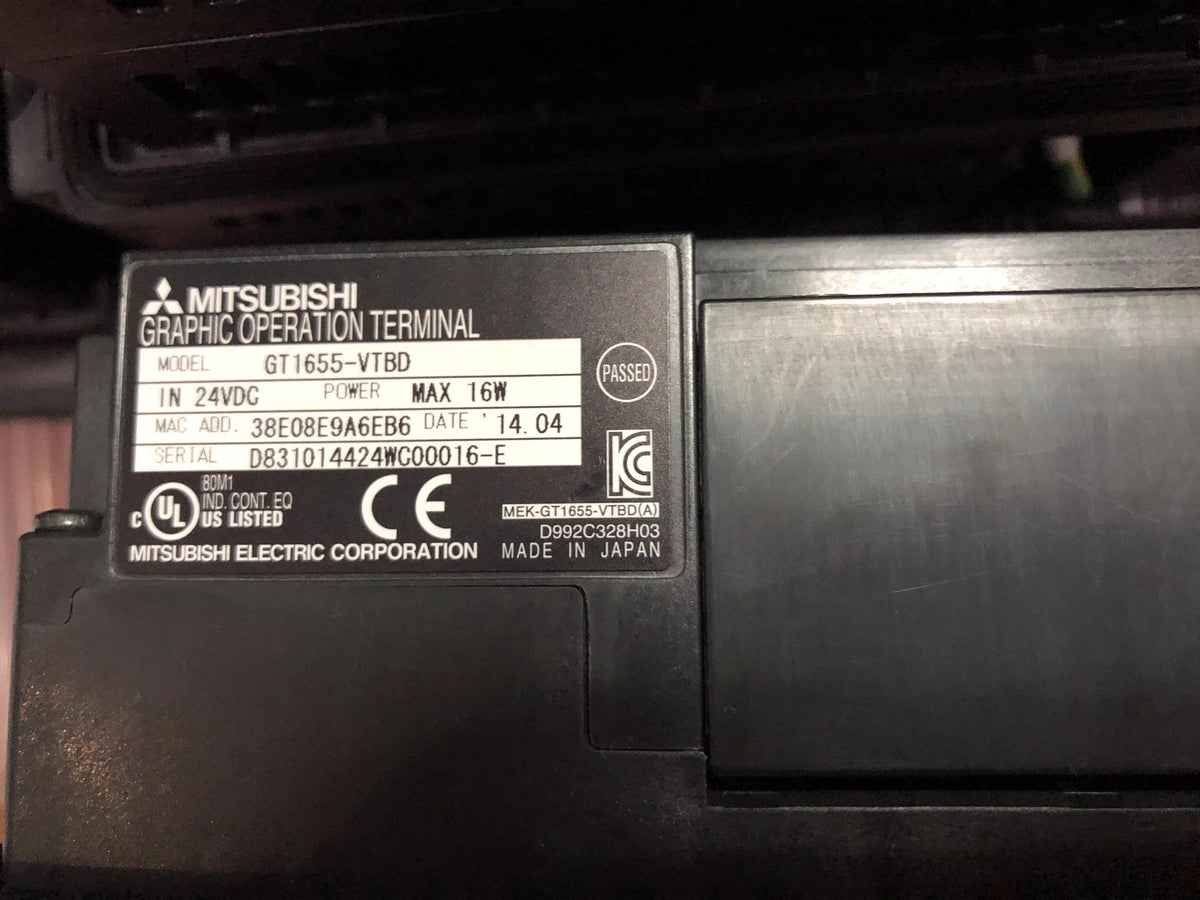 High-Resolution HMI Touchscreen Display GT1655-VTBD