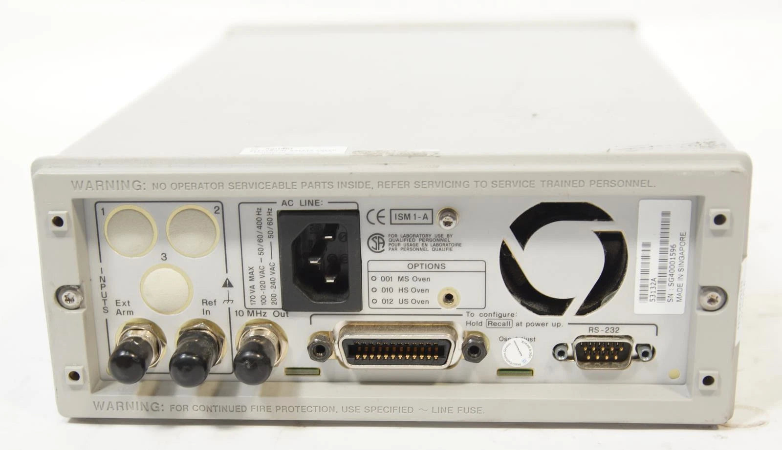 HP / Agilent 53132A 225 MHz Universal Frequency Counter with 5GHz Option