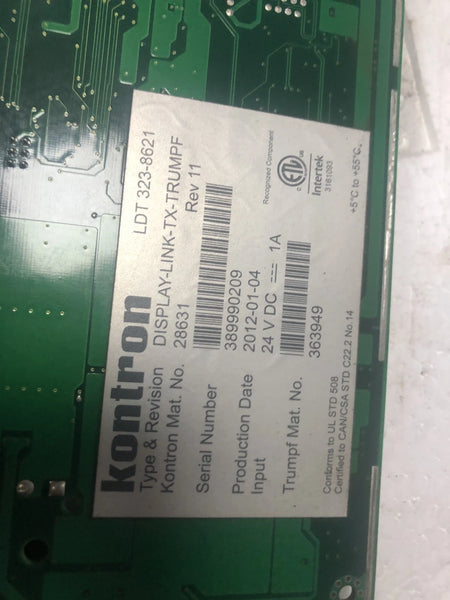 Kontron Display-Link-T x-Trumpf 5VDC 1A LDT 323-8621 Rev. 11 (  28631 )