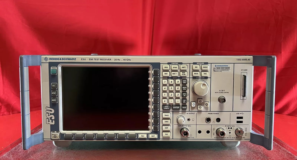 Rohde and Schwarz 40 GHz EMI Test Receiver for B9, B12, B18