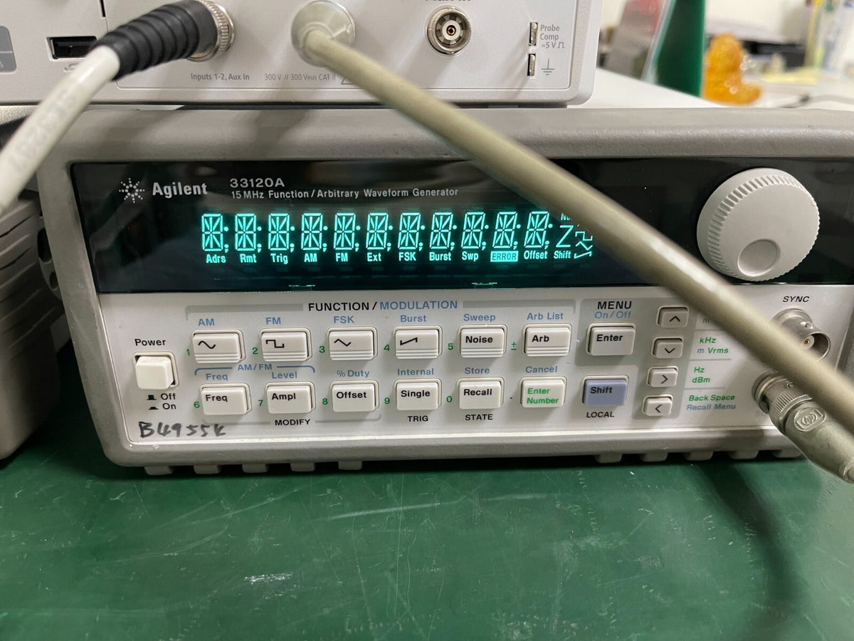 HP Agilent 33120A 15 MHz Function / Arbitrary Waveform Generator _9270