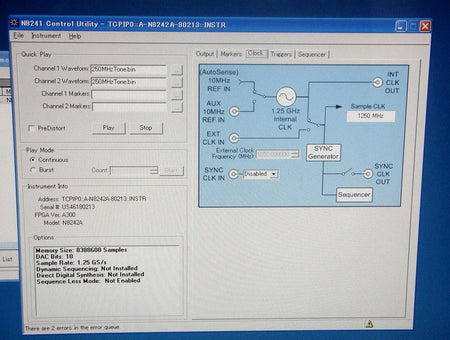 Agilent N8242A /125 Arbitrary Waveform Generator