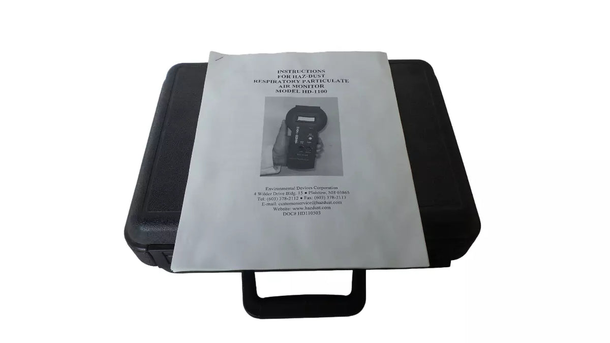 Environmental Devices HD-1100 Haz-Dust Monitor with Case