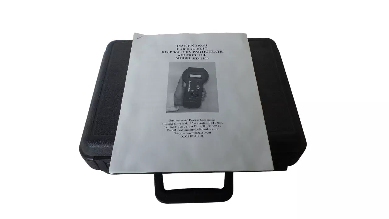 Environmental Devices HD-1100 Haz-Dust Monitor with Case