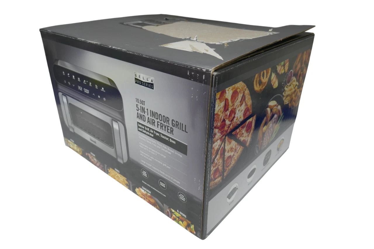 Bella Pro Series 10.5-qt. 5-in-1 Indoor Grill and Air Fryer 90191-Free Shipping