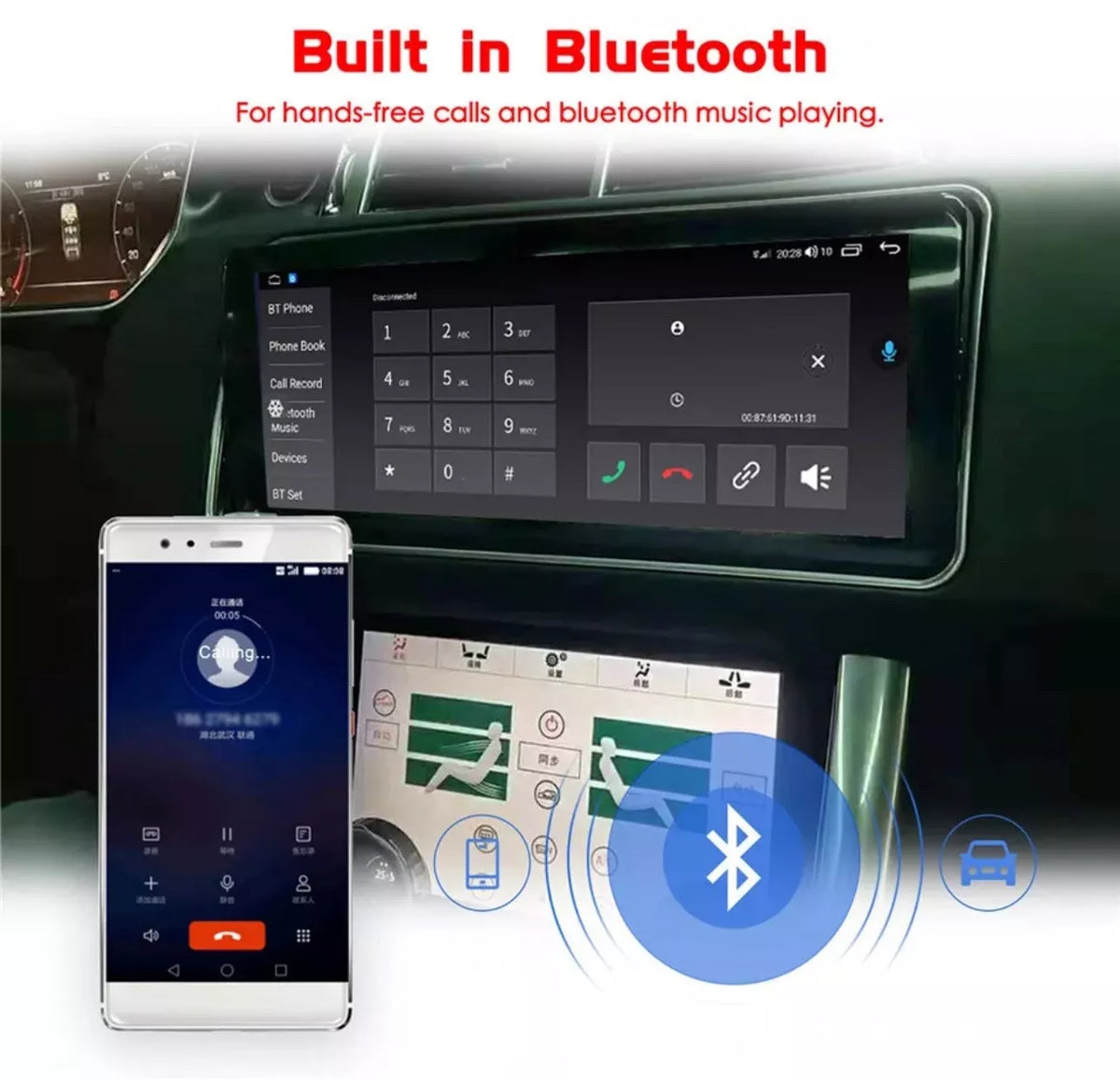Android 12.0 Car Radio for Range Rover Sport L494 2014-2017, 6+128G Stereos