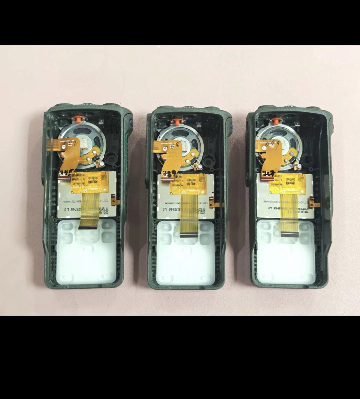Classic dark green APX900 shell LCD assembly