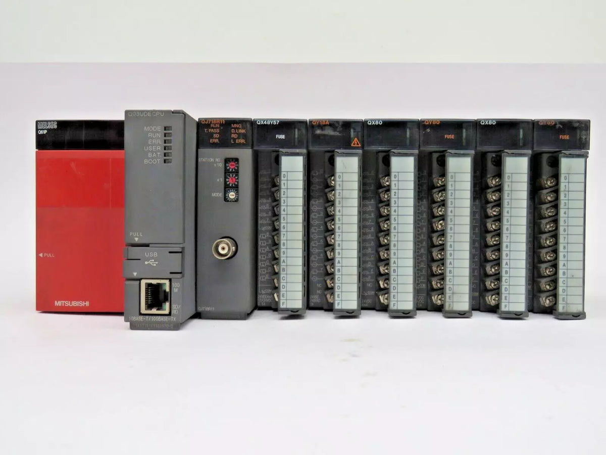 Mitsubishi Melsec-Q Series PLC CPU Full Pack Set Used & Tested