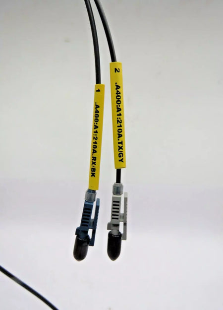 2m LC to LC Duplex Fiber Optic Cable A400: A1:210A RX/BK TX/GY