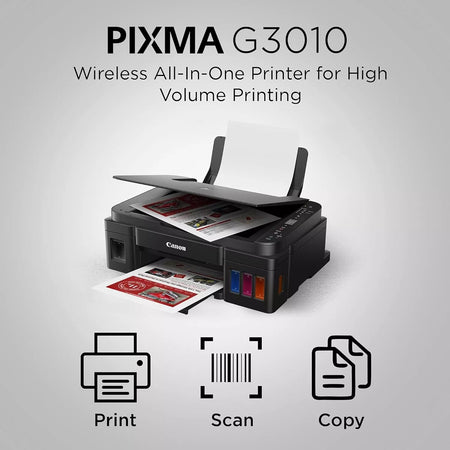 Canon PIXMA MegaTank G3010 Wireless Ink Tank Colour Printer