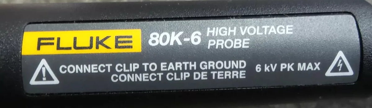 Fluke 80K-6 High Voltage Probe for Accurate Electrical Measurements