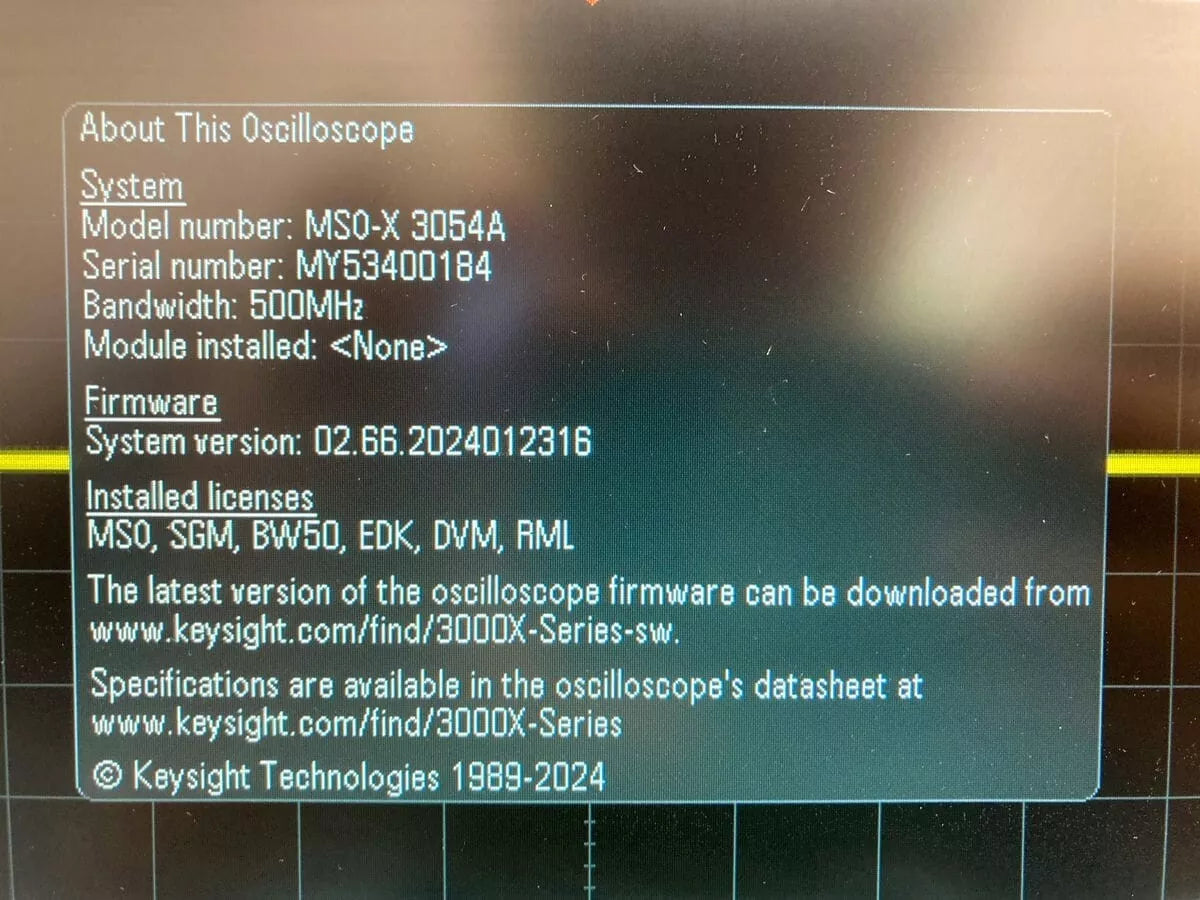 Agilent  DSOX3054 MSOX3054 500MHz Oscilloscope