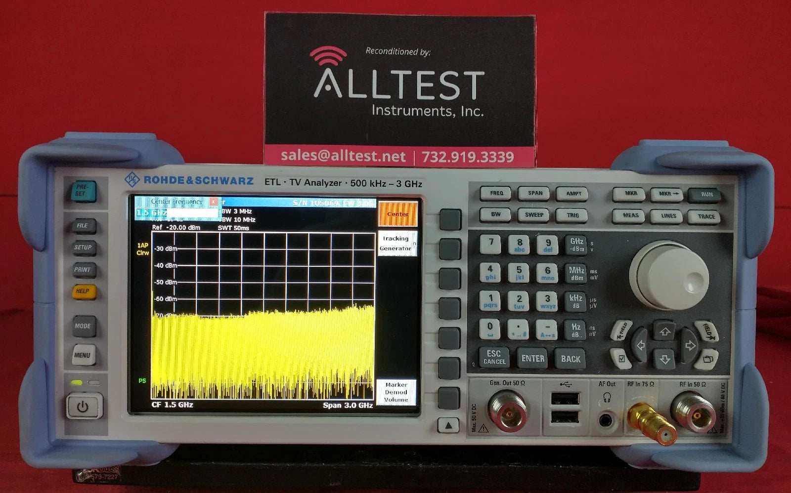 Rohde and Schwarz ETL TV Analyzer with Tracking Generator Options