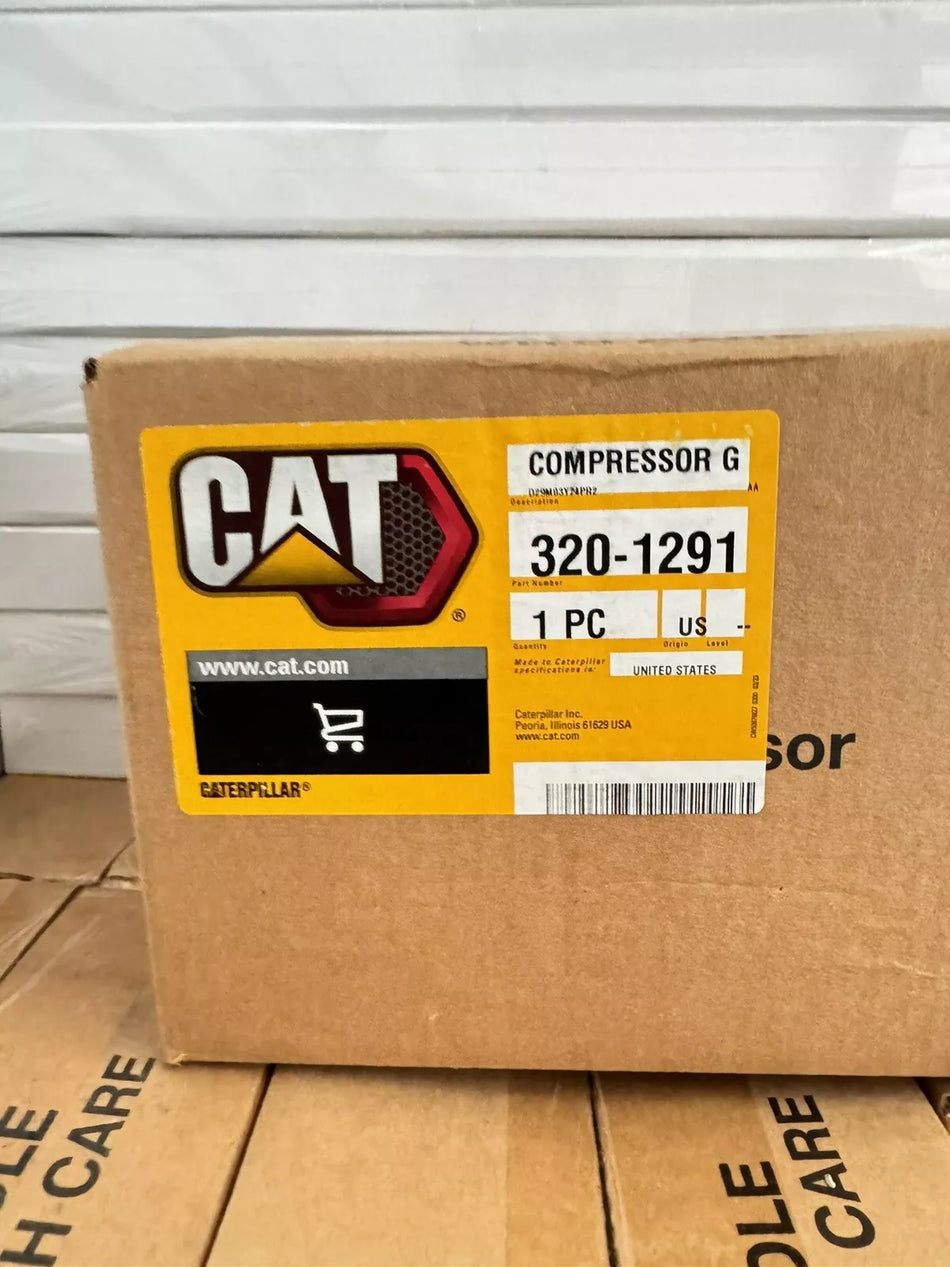 Caterpillar 320-1291 A/C Compressor Genuine / New Sealed