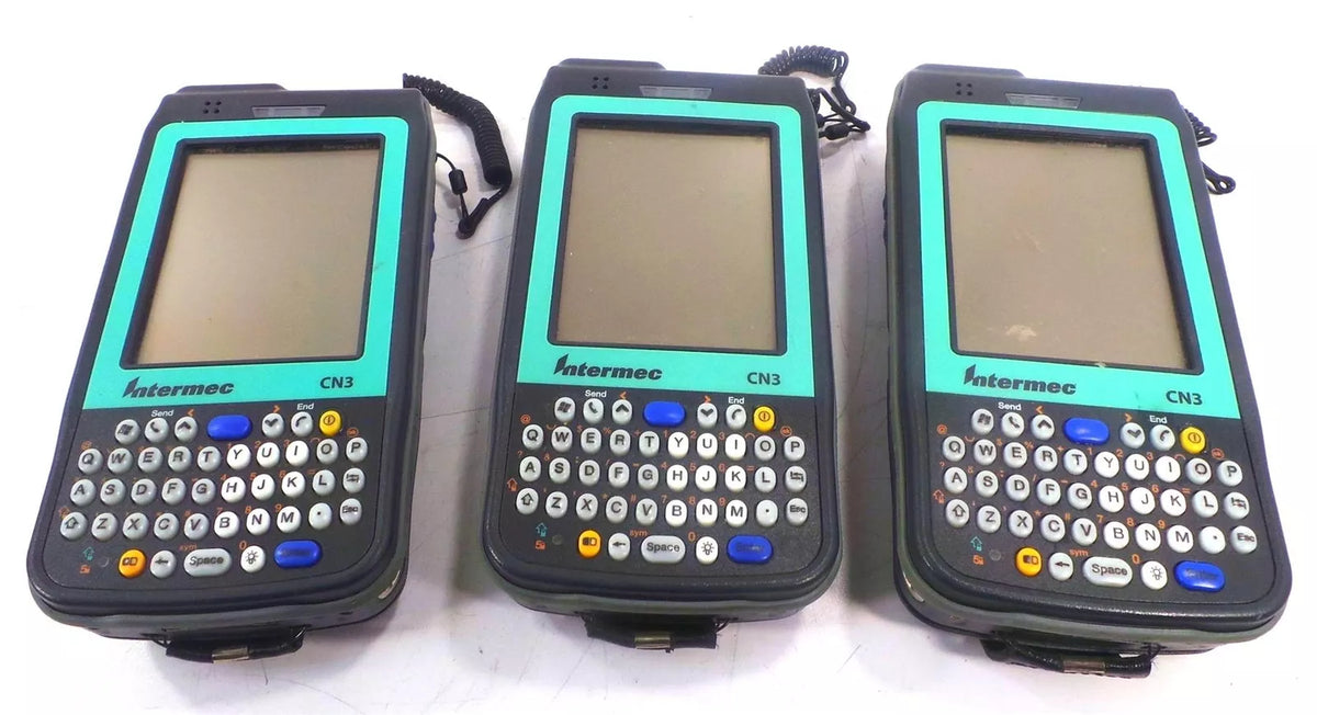 Lot of 3 Intermec CN3NI Barcode Scanner Set