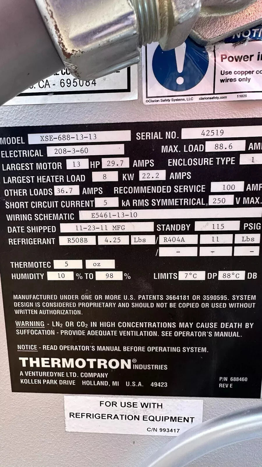 Thermotron SE-600 AGREE Fast Ramping Environmental Chamber with Humidity