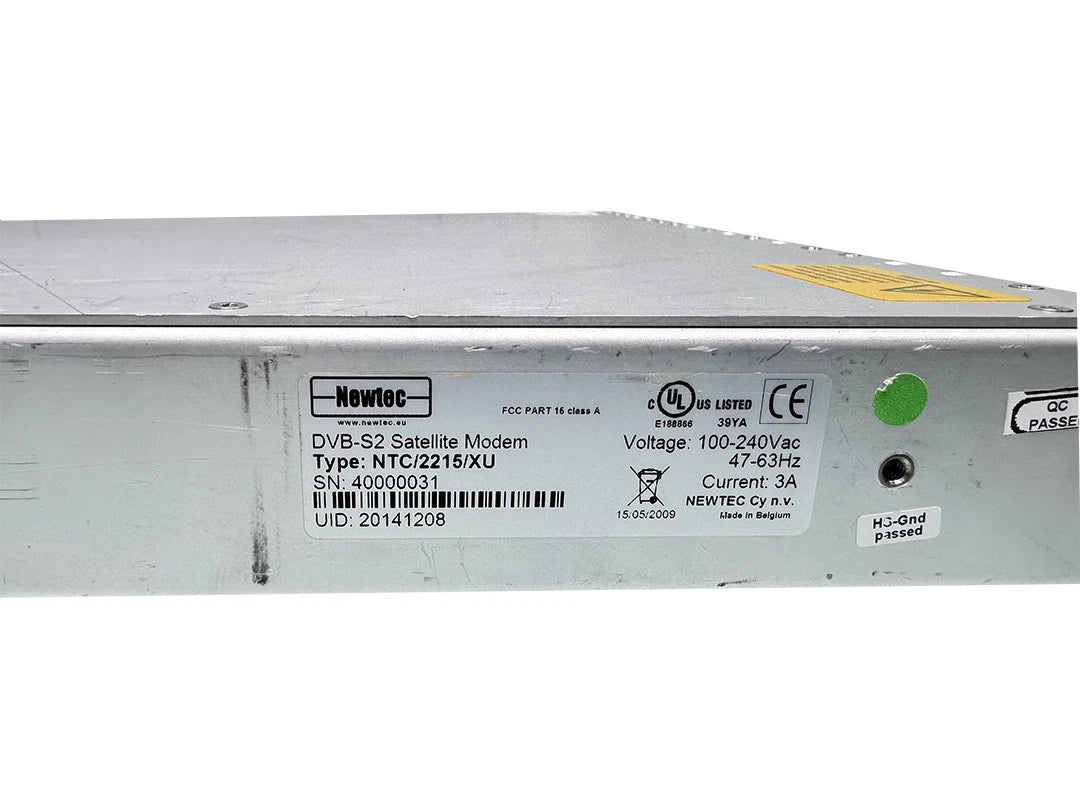 Newtec AZ410 DVB-S2 Satellite Modem NTC/2215.NU.CBBBAA.M056 NTC/2215.XT