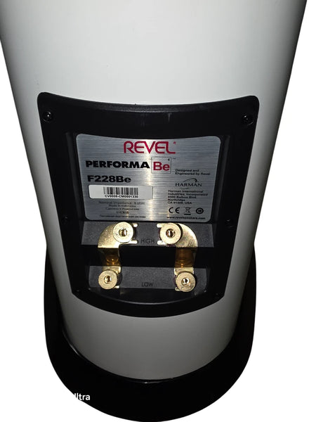 Revel Performa F228Be 3-Way Dual 8-inch  loudspeaker -White - Free Shipping.