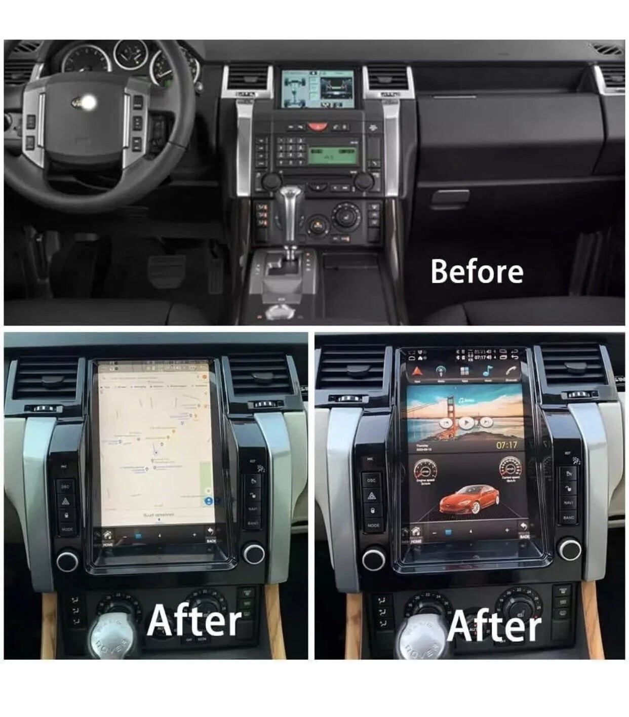 12.1" Android Car Radio with GPS Navigation for Land Rover Range Rover Sport L320 (2005-2009)