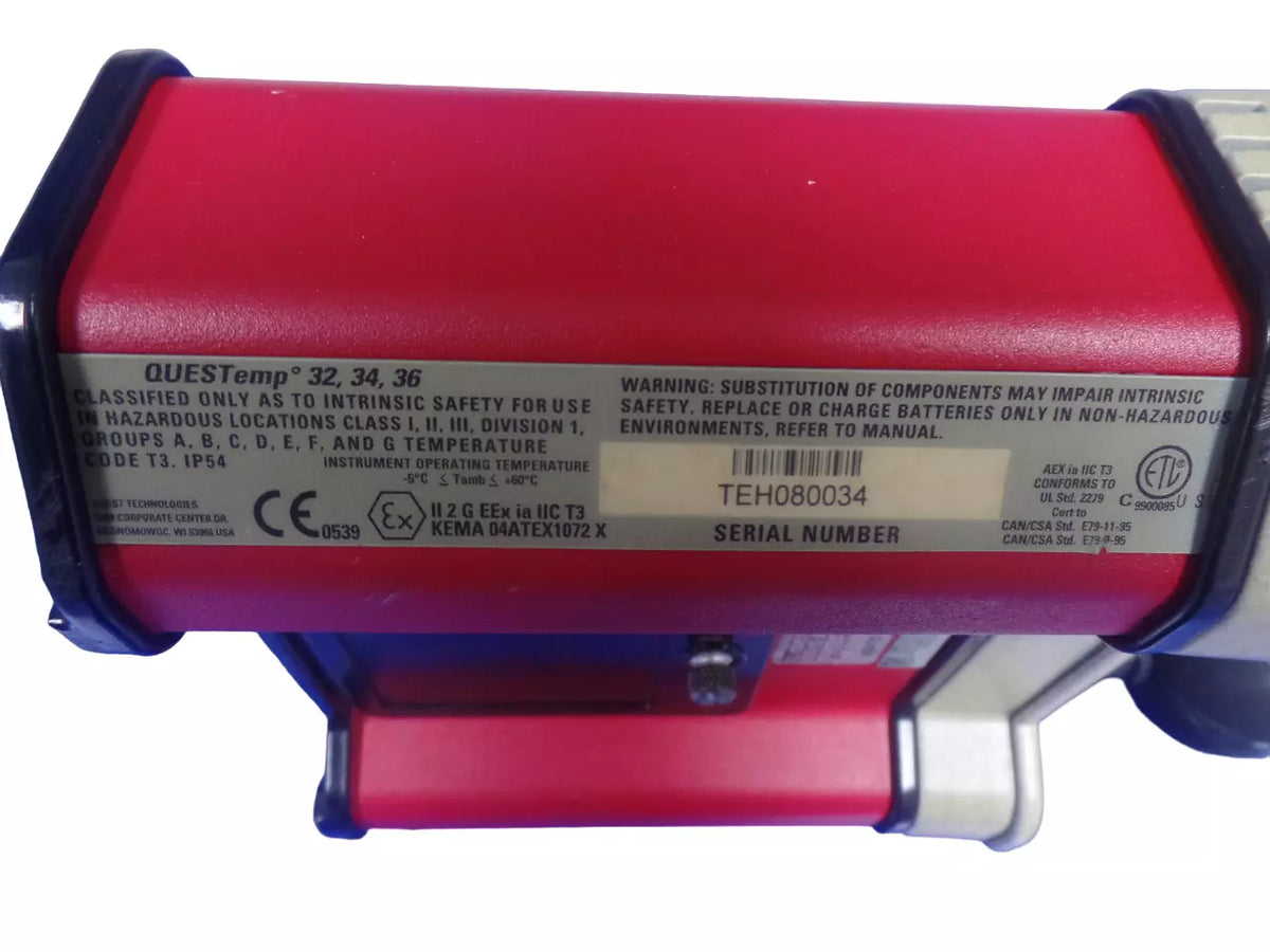 3M QUESTemp 32, 34, 36 Thermal Environment Monitor