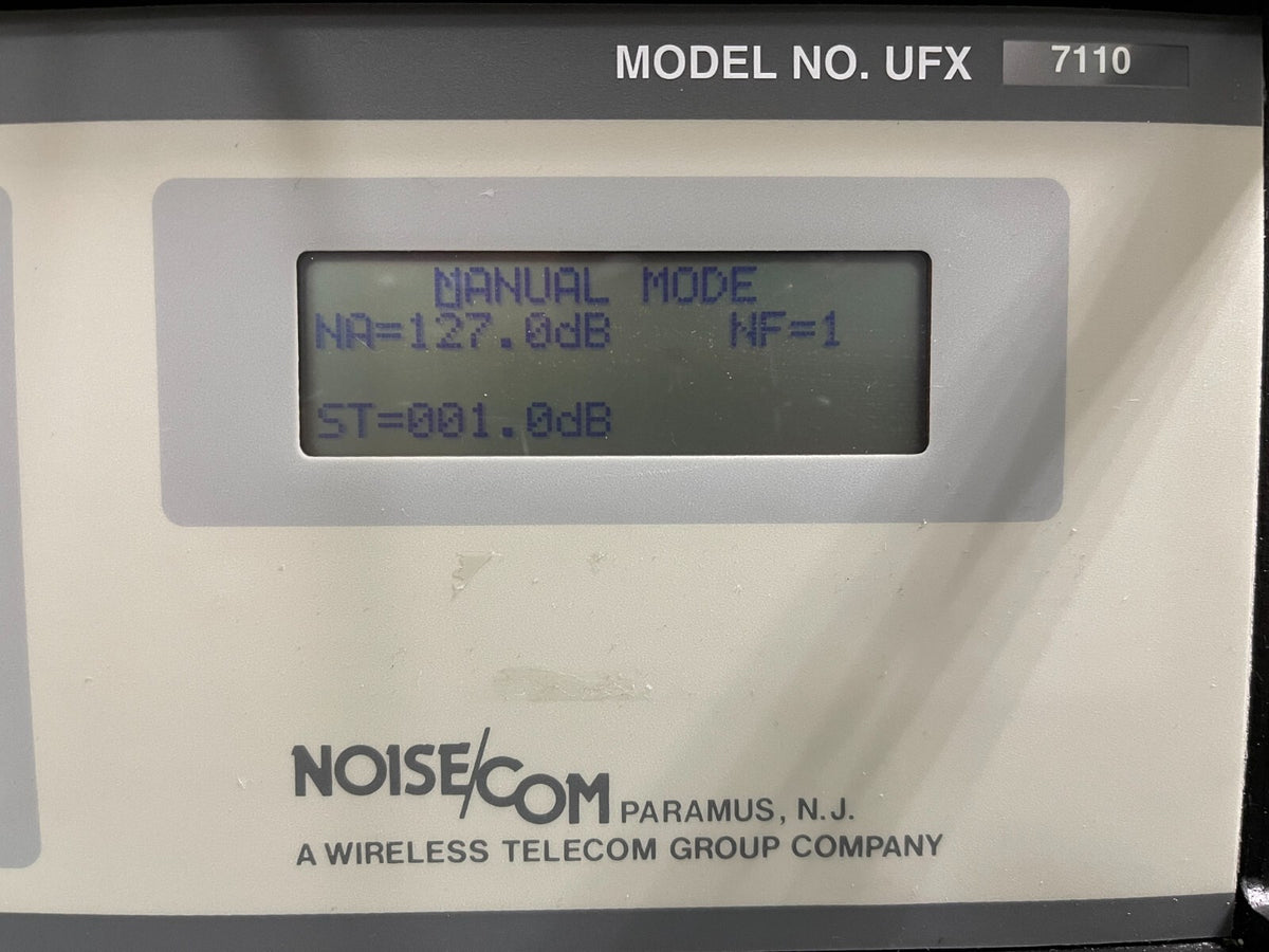 NOISECOM UFX7110 PROGRAMMABLE NOISE GENERATOR UFX7110 , 100 Hz - 1.5 GHz - XG eqpt