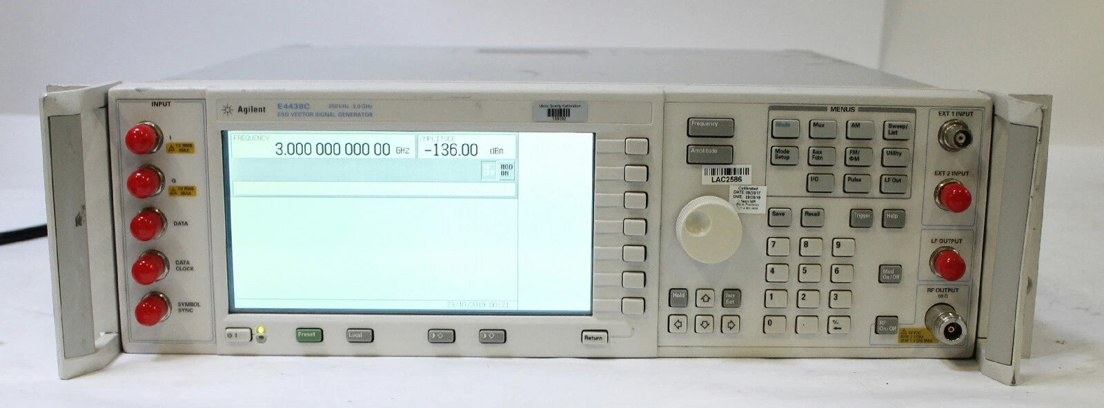 Agilent E4438C 3GHz ESG Vector Signal Generator Options 1E5 503