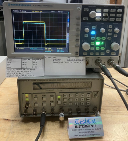 Stanford Research DG535 Delay / Pulse Generator OPT 01, 02, 03. Cal'd with data.