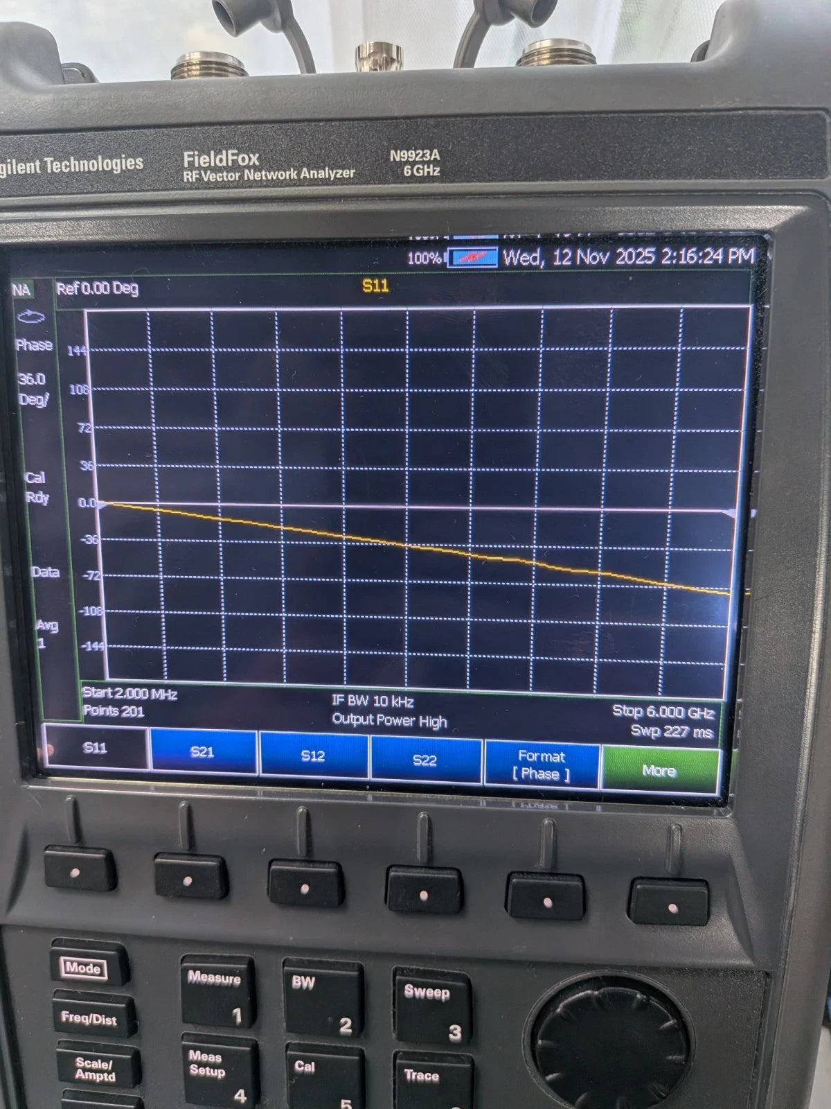 Keysight Agilent VNA Vector Network Analyzer Fieldfox N9923a Cal'd! 6 GHz Opts!