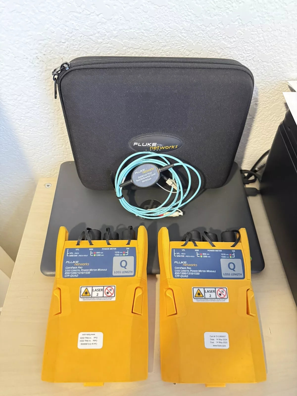 Fluke Networks CFP-Q CFP-QUAD CertiFiber Pro SM MM Fiber OLTS