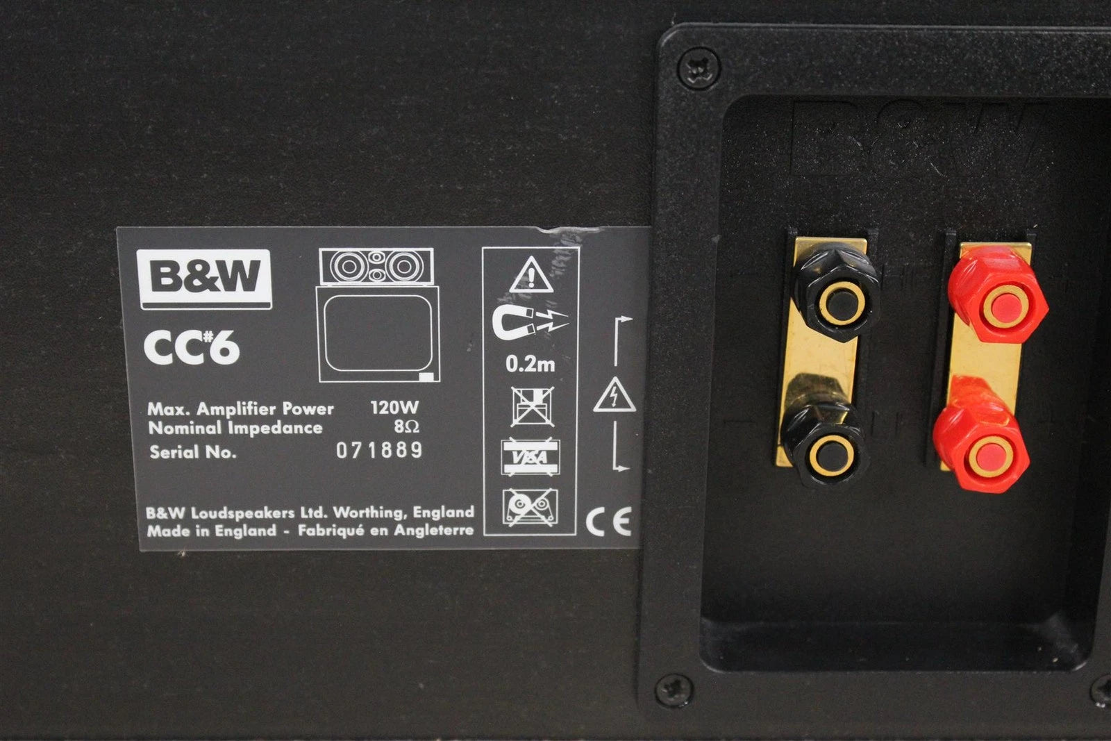 Bowers & Wilkins B&W CC6 S2 Center Channel Speaker - Black - Free Shipping.
