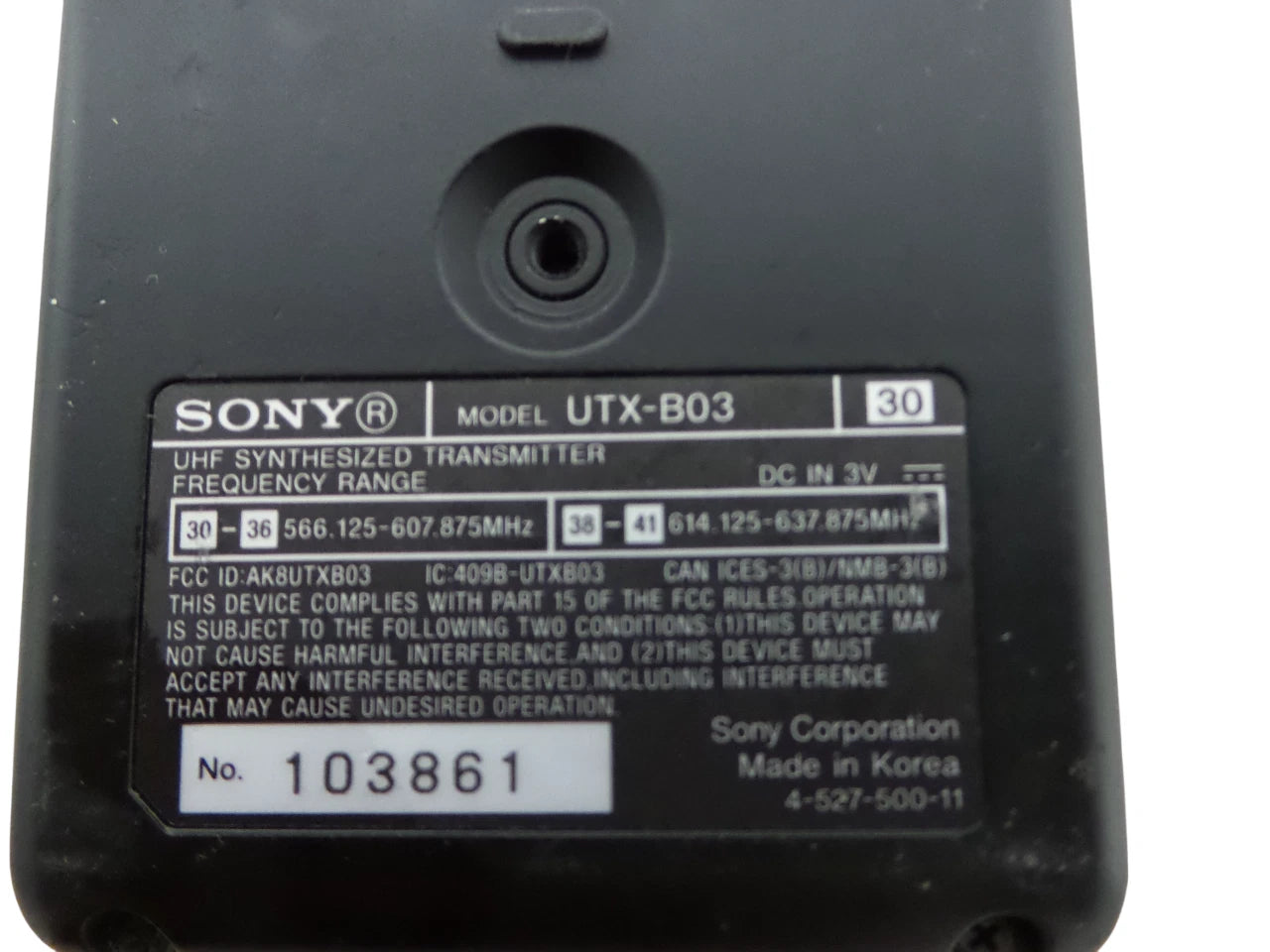 Sony Utx-B03 Wireless Transmitter - Free Shipping
