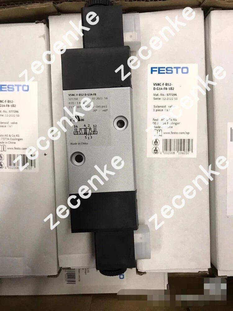 One Festo VSNC-F-B52-D-G14-F8-1B2 577296 Solenoid Valve