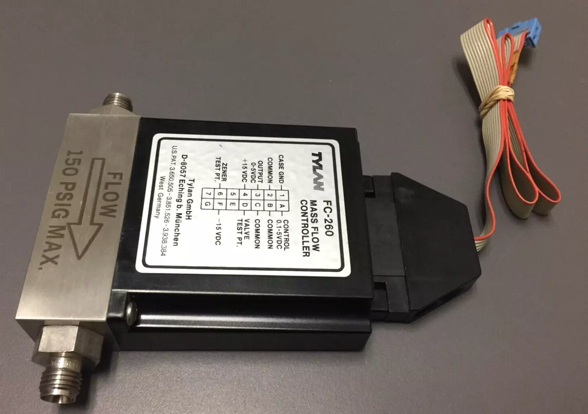 TYLAN Model FC-260 150 PSIG MAX, 5 SLM Gas N2 Mass Flow Controller