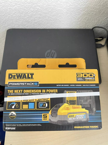 Dewalt DCBP520C Powerstack 20V MAX 5 Ah Li-Ion Battery & Charger Kit