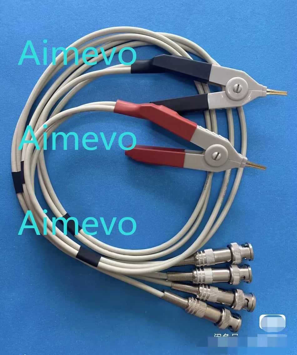 Four Wire Kelvin Test Clips with BNC for LCR Meters (2x Tweezers)