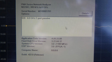 Agilent Keysight N5230C 1781 PNA-L Microwave Network Analyzer with 1781 Options