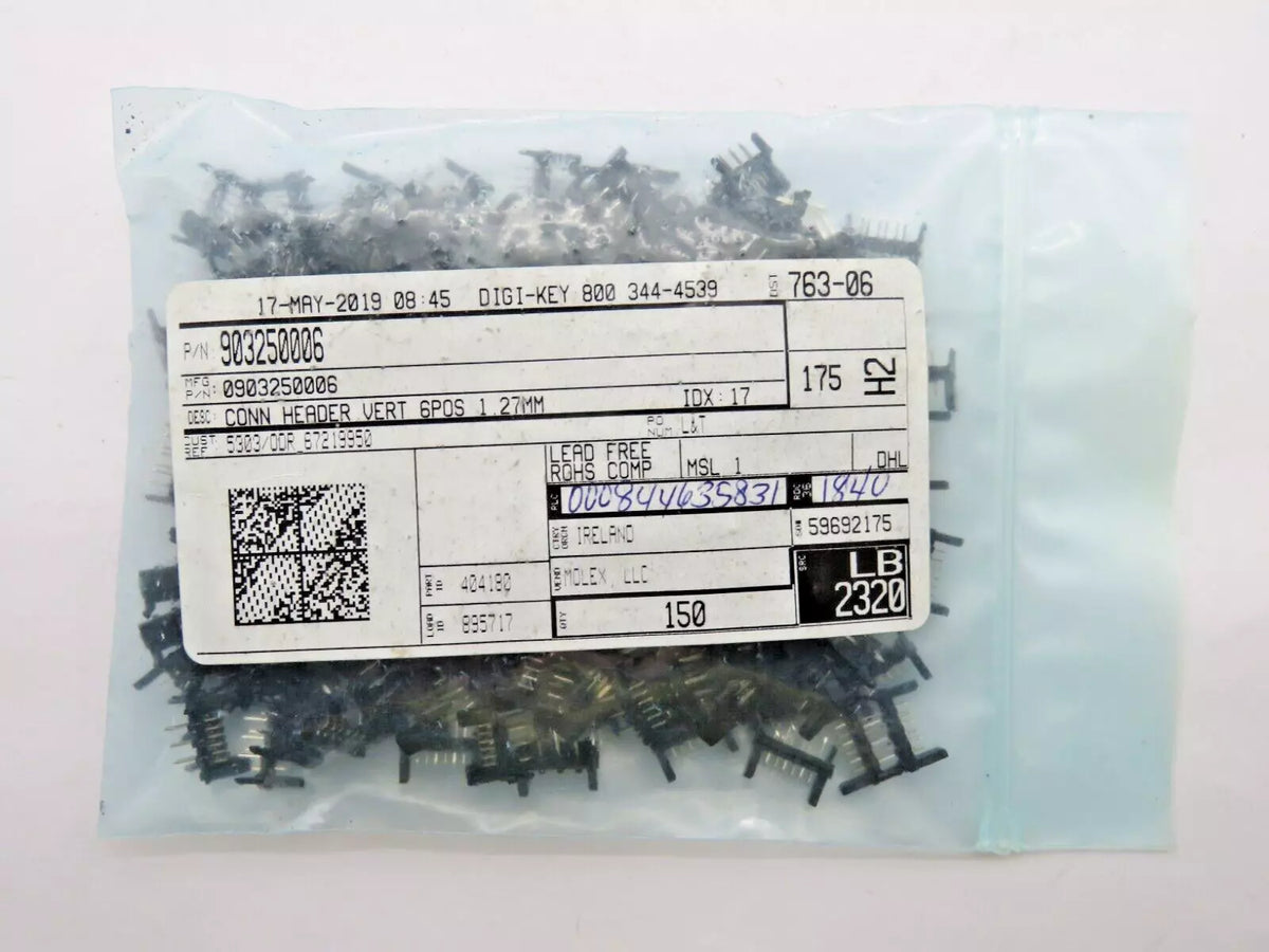 MOLEX 903250006 Head Connector 1.27mm PCB Mount
