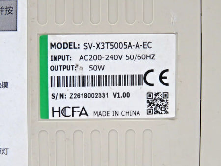 HCFA SV-X3T5005A-A-EC Servo Drive 50W DC280-325V AC200-230V CNC Automation
