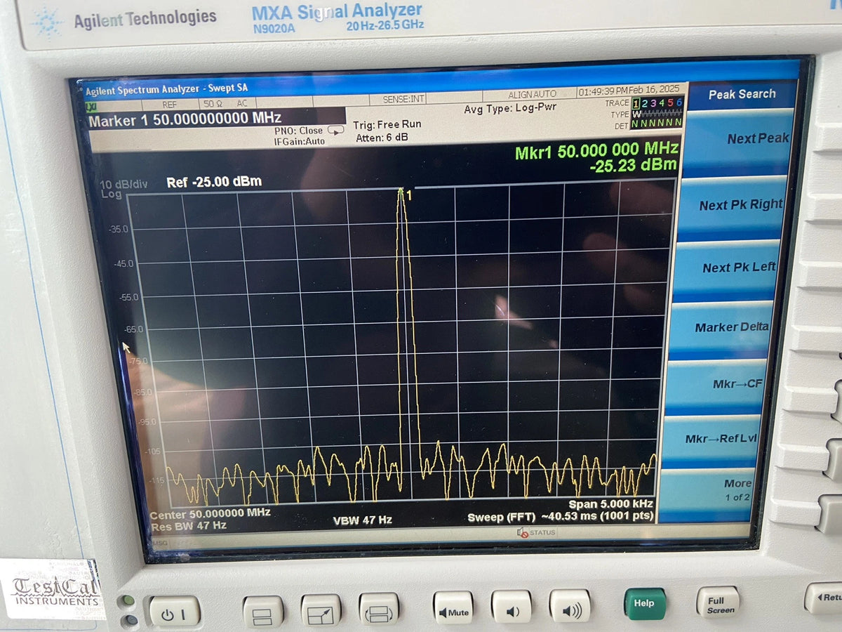 Agilent N9020A MXA Signal Analyzer, 20Hz - 26.5GHz Great Options, Calibrated