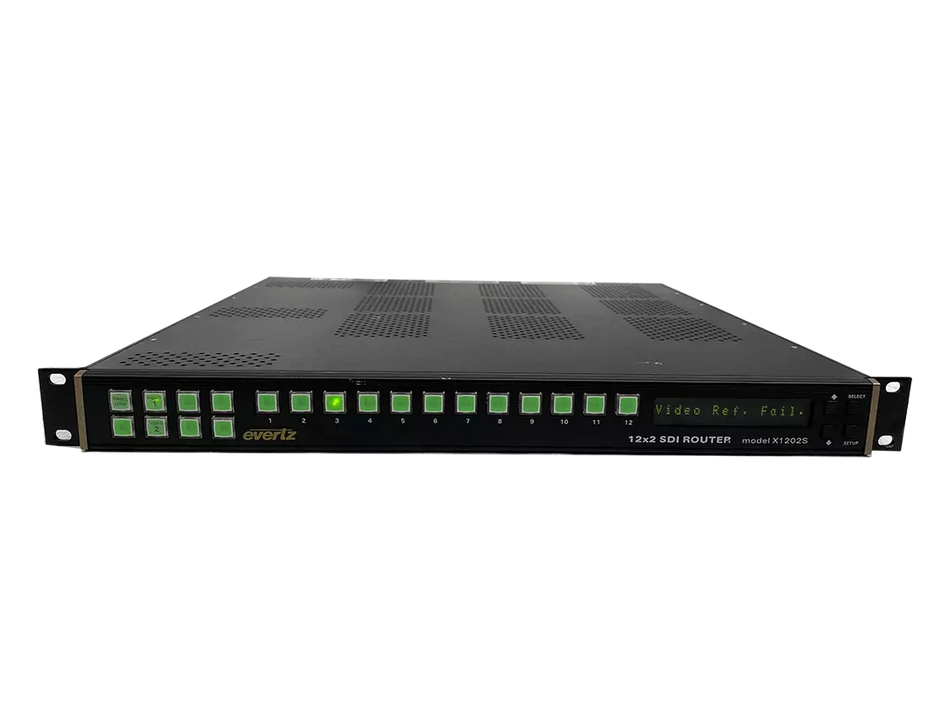 Evertz X1202S SDI Router 12x2: Compact Routing Solution for Video Production