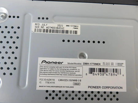 Pioneer DMH-1770NEX 6.8" 2-Din Digital Media Receiver - Free shipping