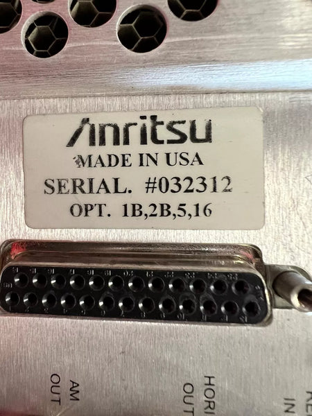 Anritsu MG3694A Synthesized Signal Generator 2 GHz to 40 GHz, 5/16/1B/2B, 032312