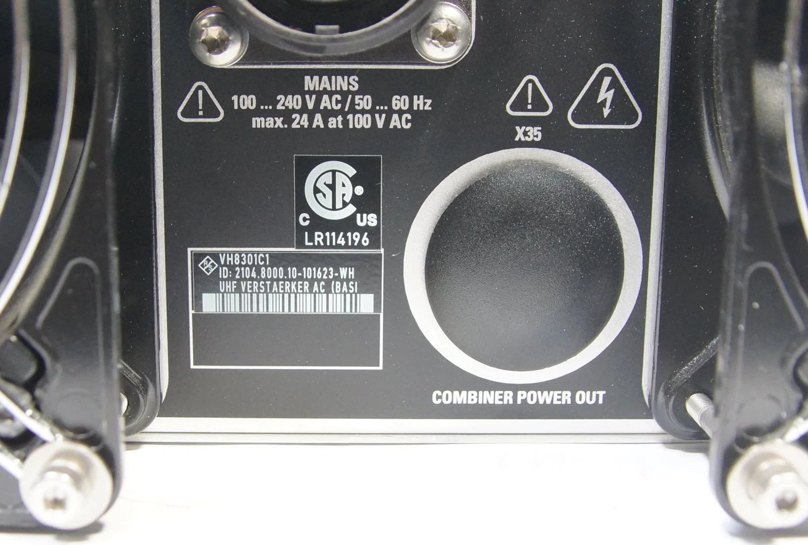 Rohde & Schwarz VH8201C Digital TV UHF/VHF Transmitter SCx8000