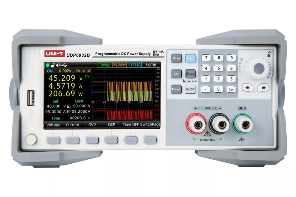 UNI-T UDP6932B 200W 60V/10A 1Ch Programmable Switching DC Power Supply