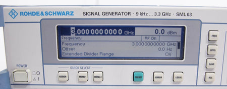 Rohde & Schwarz SML03 9kHz to 3.3GHz Signal Generator 1090.3000.13 OPT B1 B3